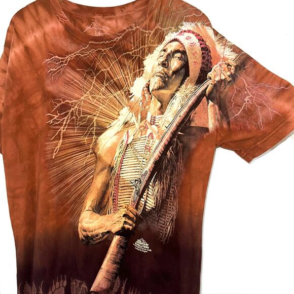 The Mountain ‘No More Talk’ 2009 Native American Indian Chief Ernie Cselko Shirt - Picture 4 of 9